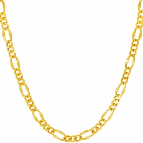 4.5mm Rounded Figaro Chain Necklace