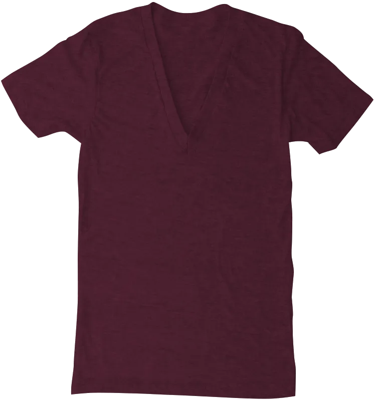 American Apparel TR456 Tri-Blend Deep V-Neck