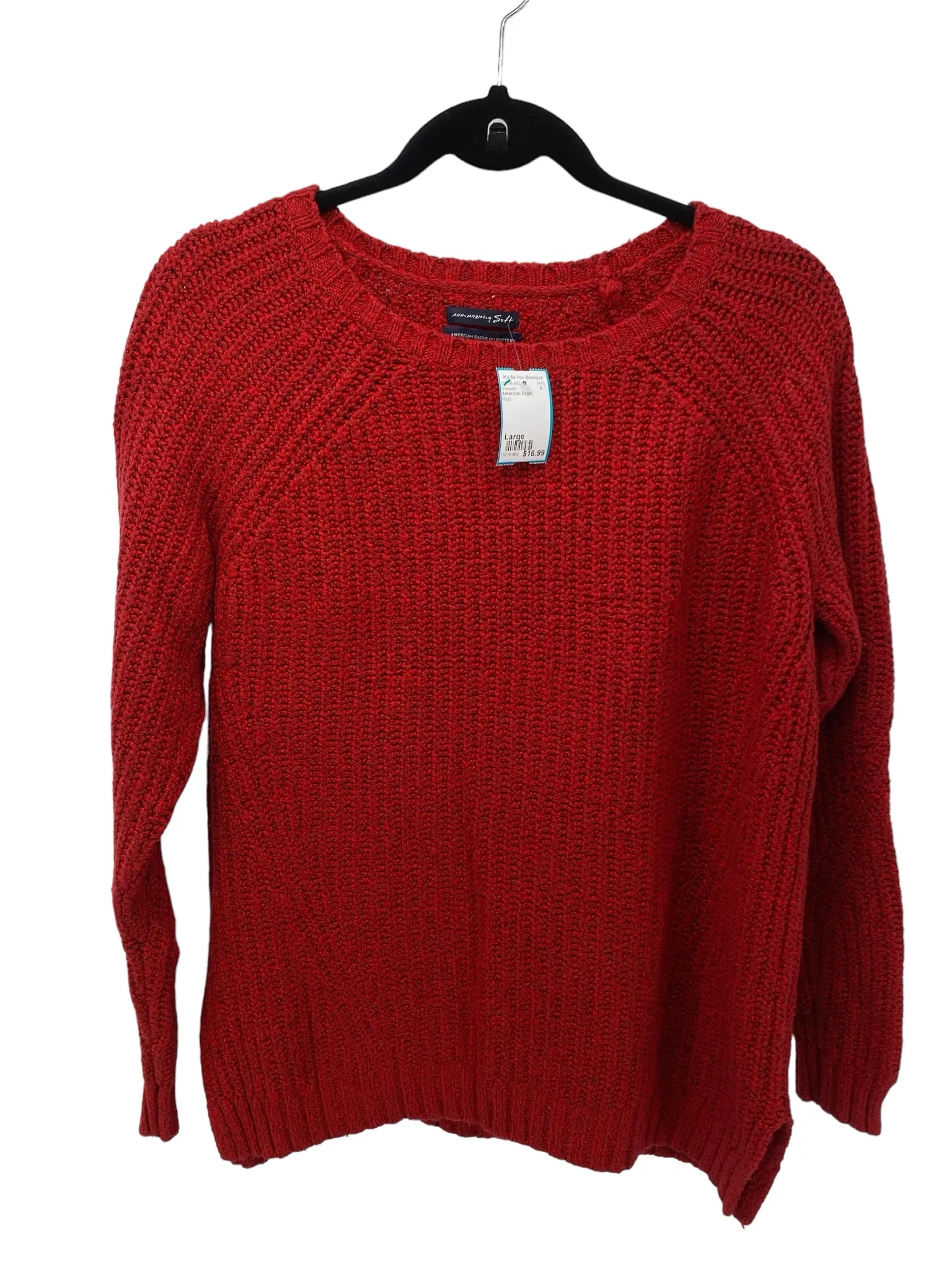 American Eagle Misses Size Large Red Sweater