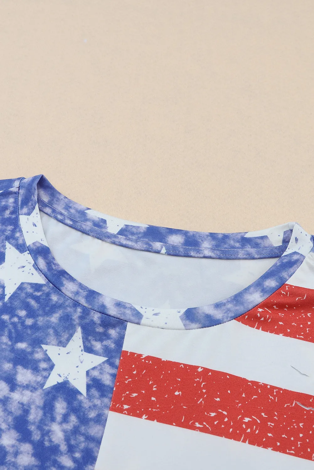 American Flag Distressed T Shirt