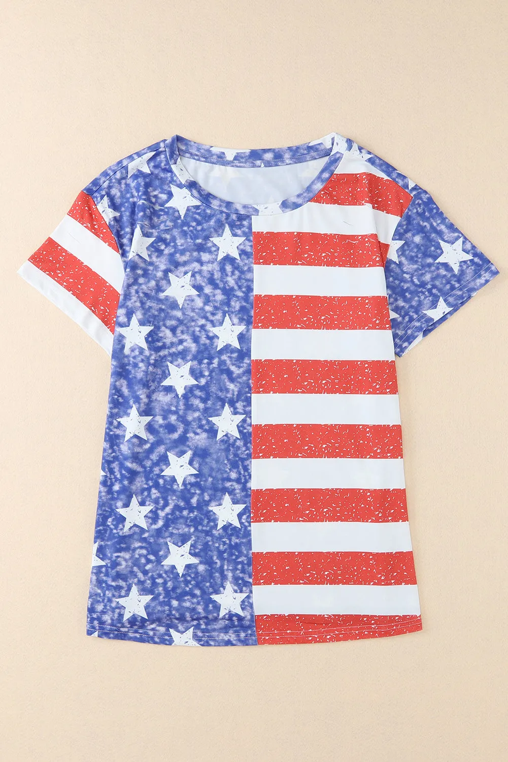 American Flag Distressed T Shirt