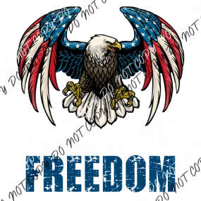 American Freedom Eagle Distressed DTF Transfer