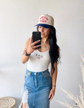 American Summer White Bodysuit