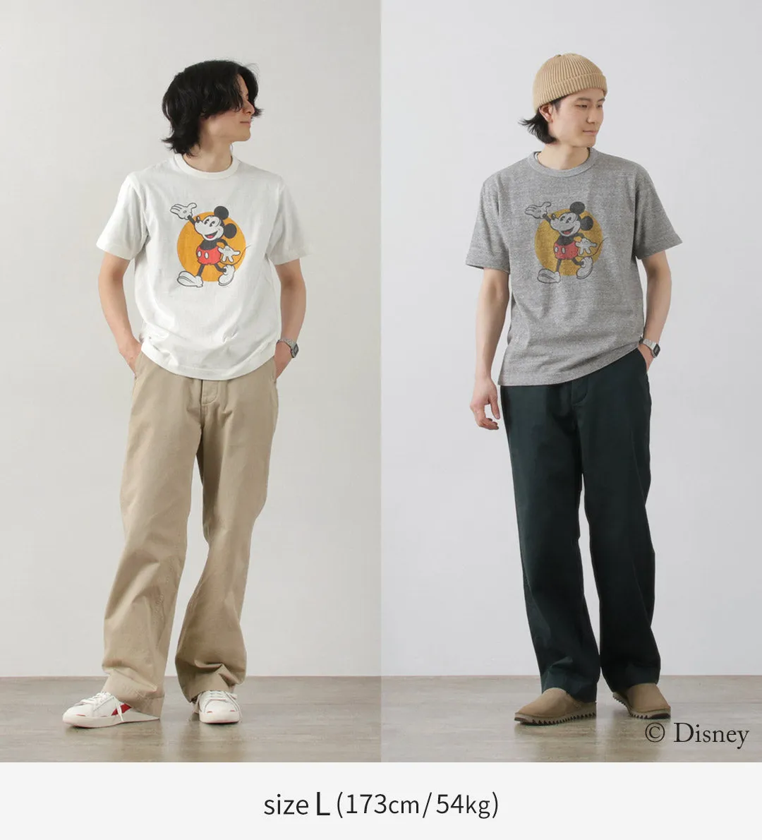 BARNS / Hanging Knit x Mickey T-shirt