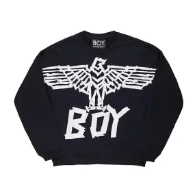 BOY TAPE EAGLE SWEATSHIRT - BLACK