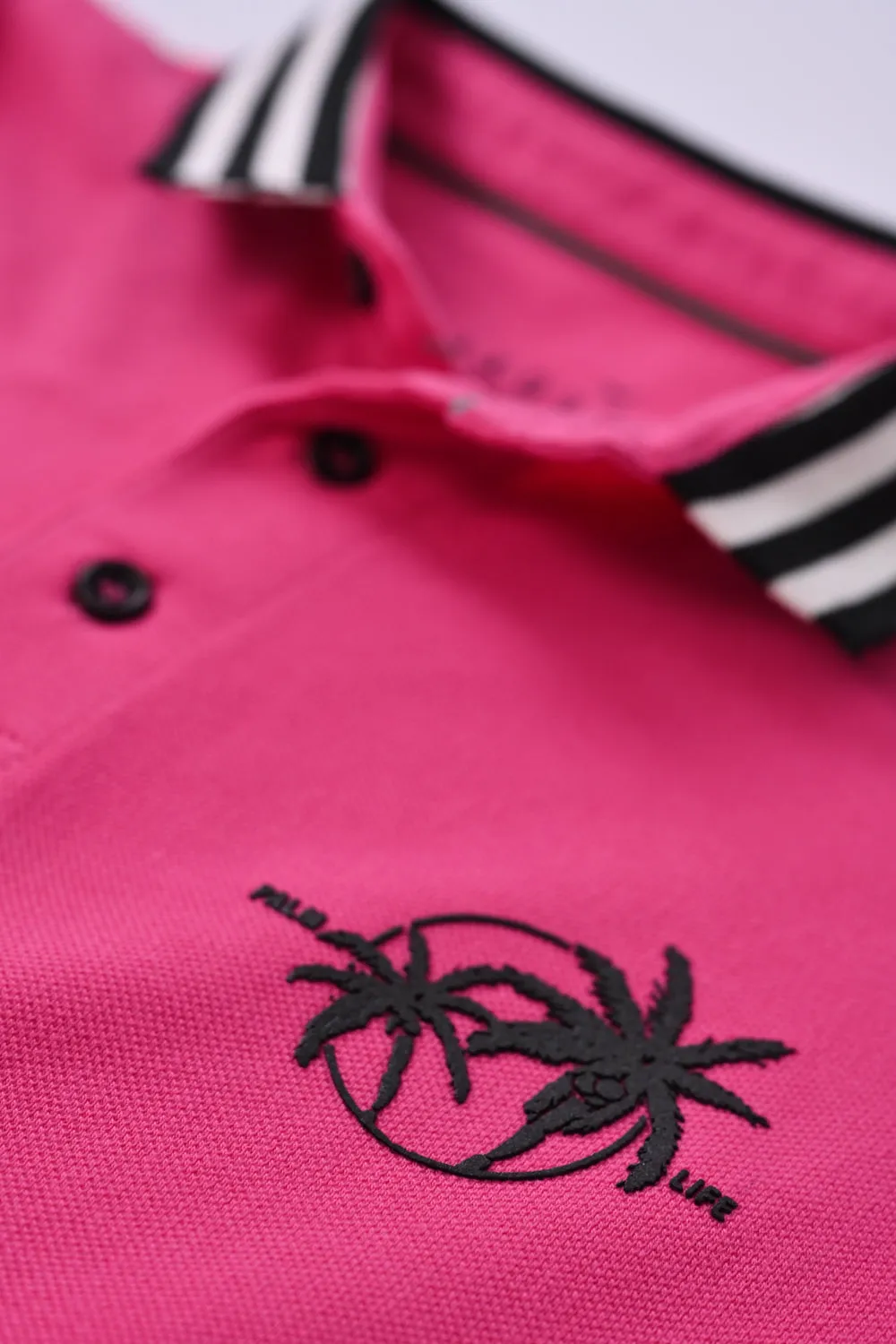 BOYS JACQUARD TRIMS POLO