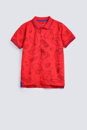 BOYS PRINTED POLO