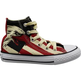 Converse Chuck Taylor Hi Fire Brick Canvas Lace Up Juniors Trainers 645156F