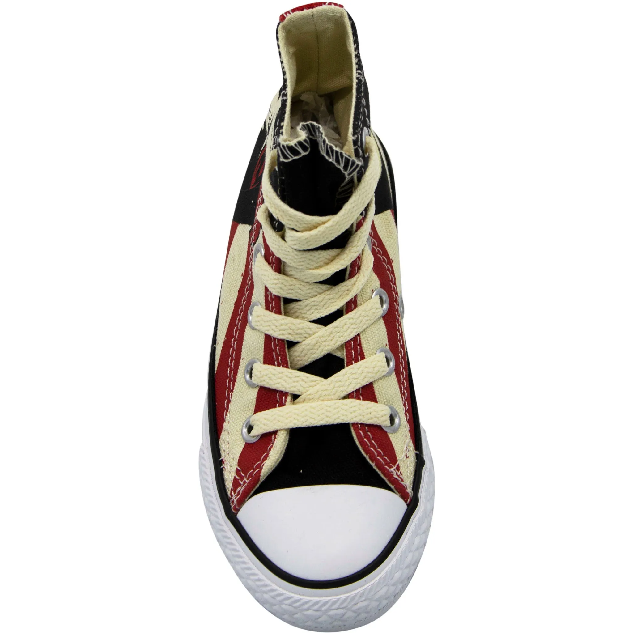 Converse Chuck Taylor Hi Fire Brick Canvas Lace Up Juniors Trainers 645156F