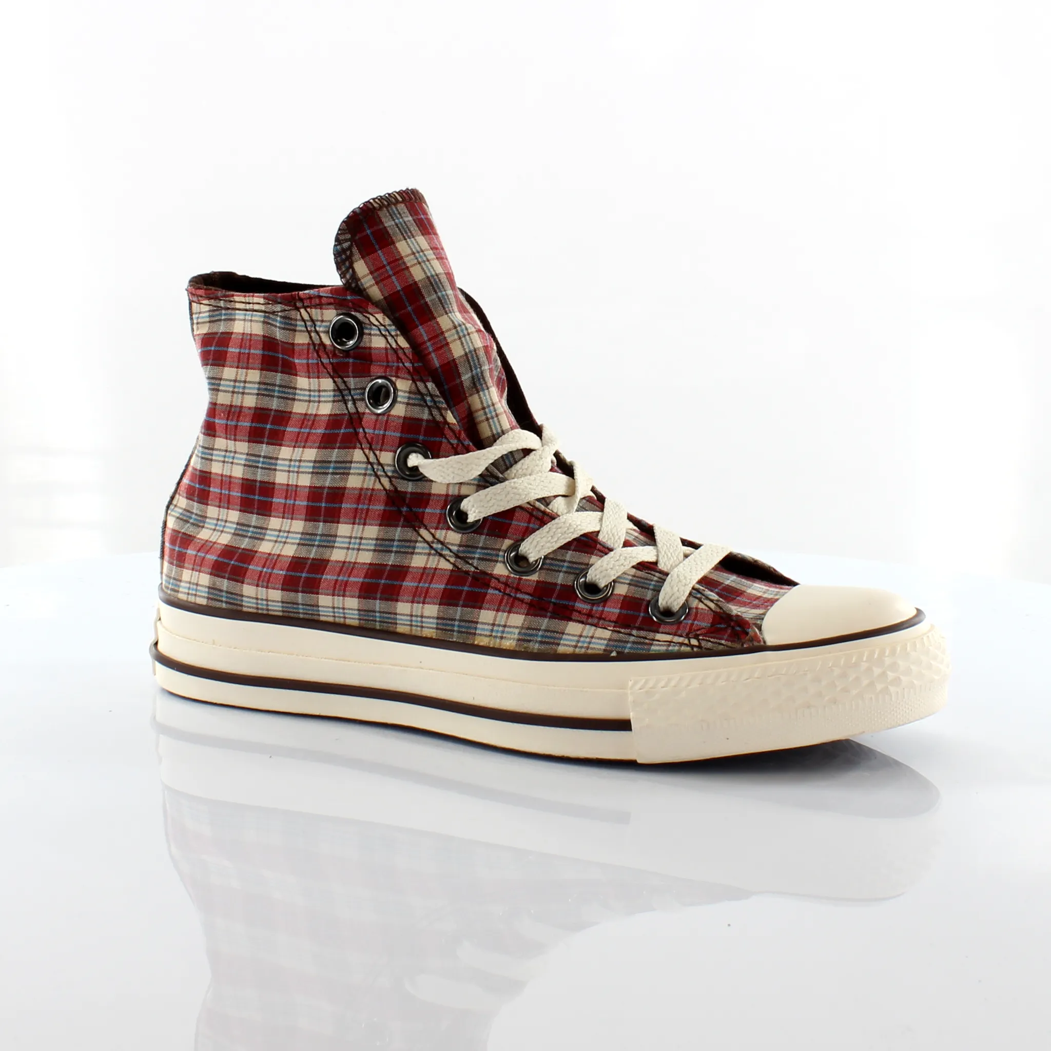 Converse Chuck Taylor Military Plaid Hi Canvas Unisex Trainers 101924