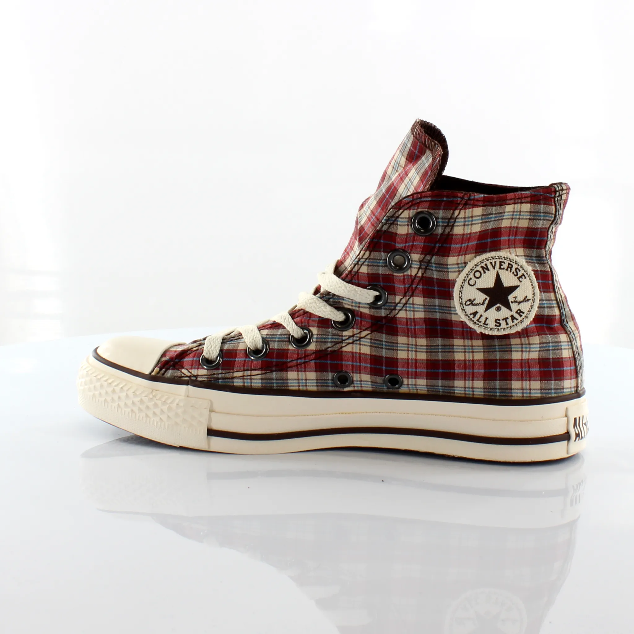 Converse Chuck Taylor Military Plaid Hi Canvas Unisex Trainers 101924