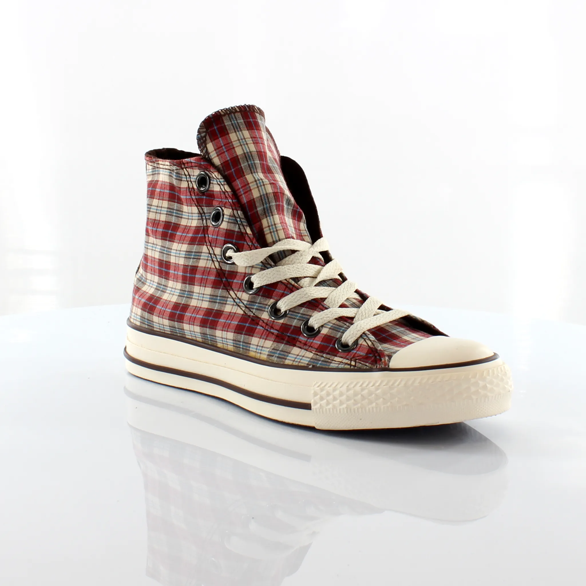 Converse Chuck Taylor Military Plaid Hi Canvas Unisex Trainers 101924