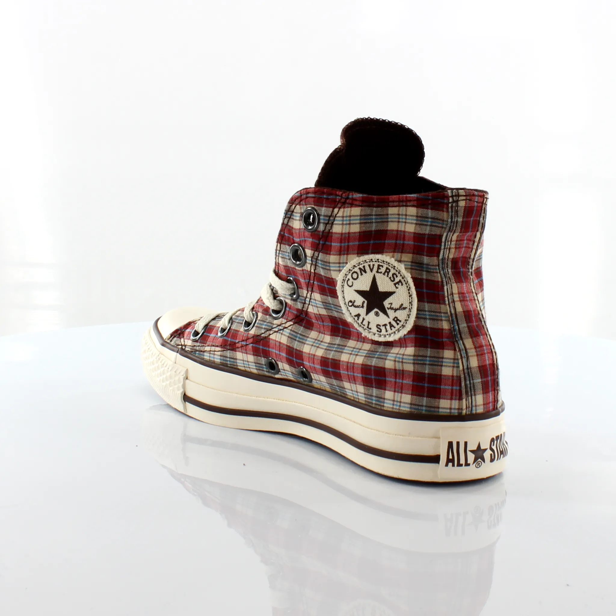 Converse Chuck Taylor Military Plaid Hi Canvas Unisex Trainers 101924