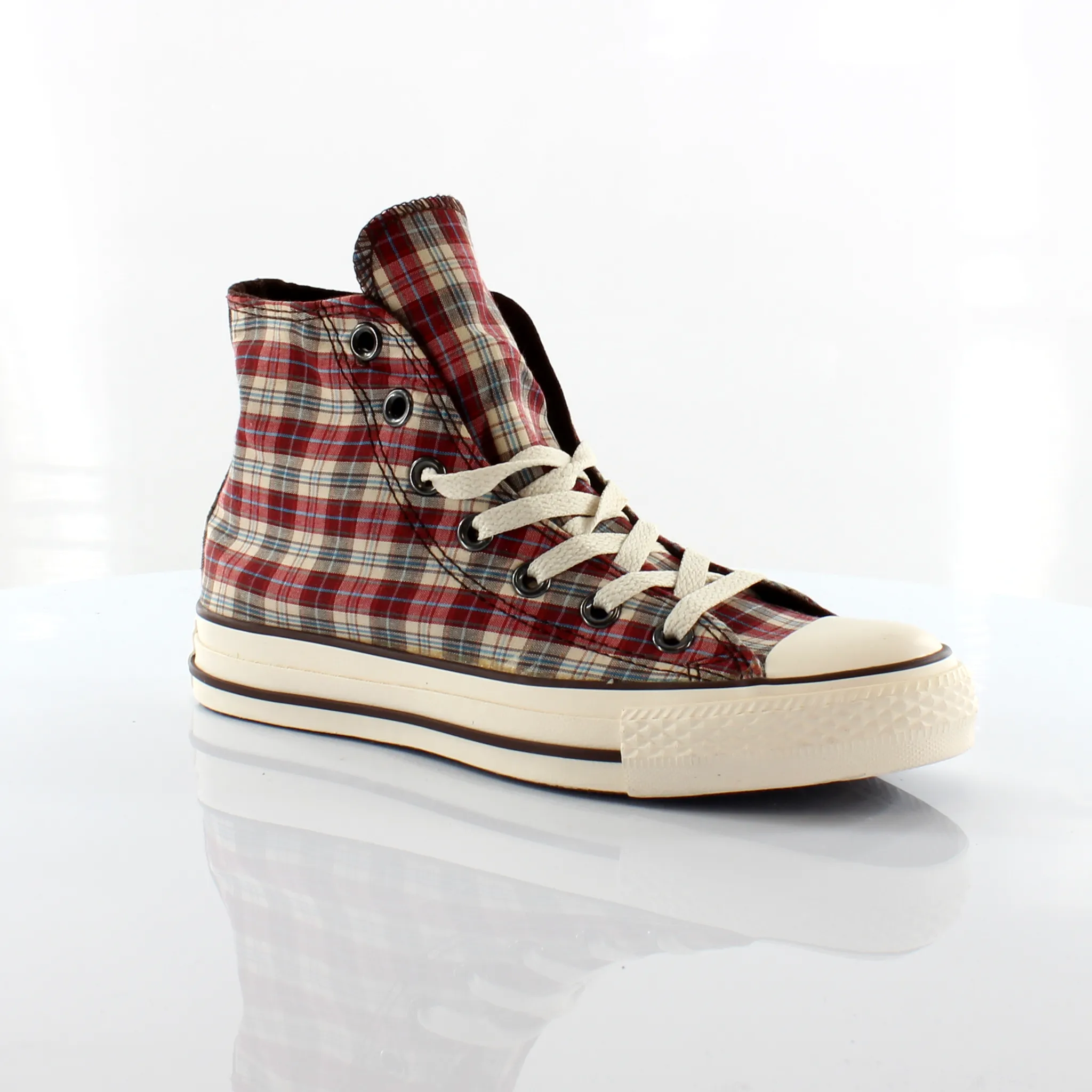 Converse Chuck Taylor Military Plaid Hi Canvas Unisex Trainers 101924