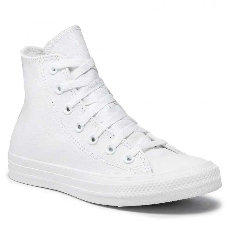 Converse Chuck Taylor Monochrome Bianca Pelle 1T406