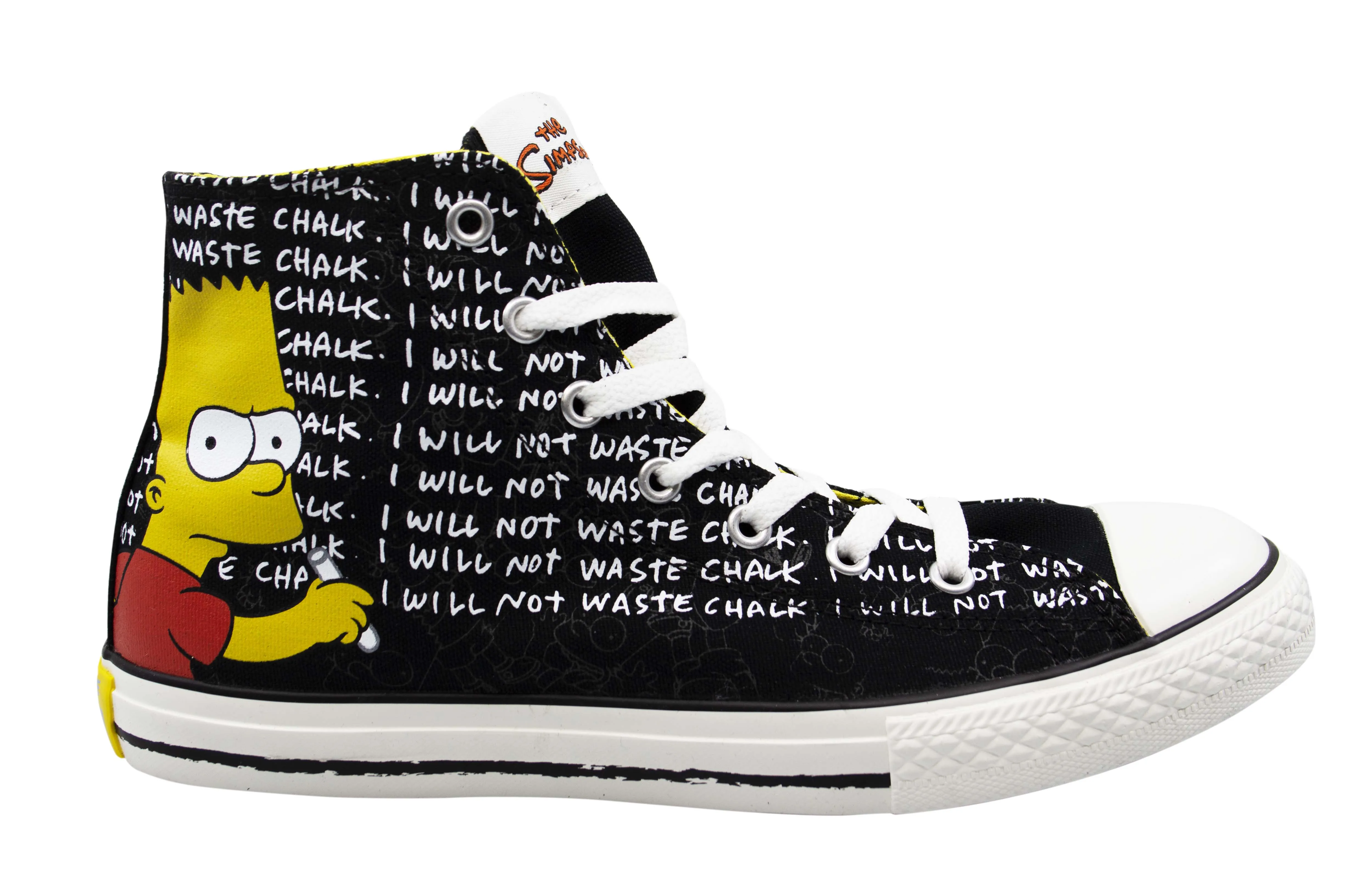 Converse The Simpsons Chuck Taylor Hi Lace Up Plimsolls Junior Trainers 641390C