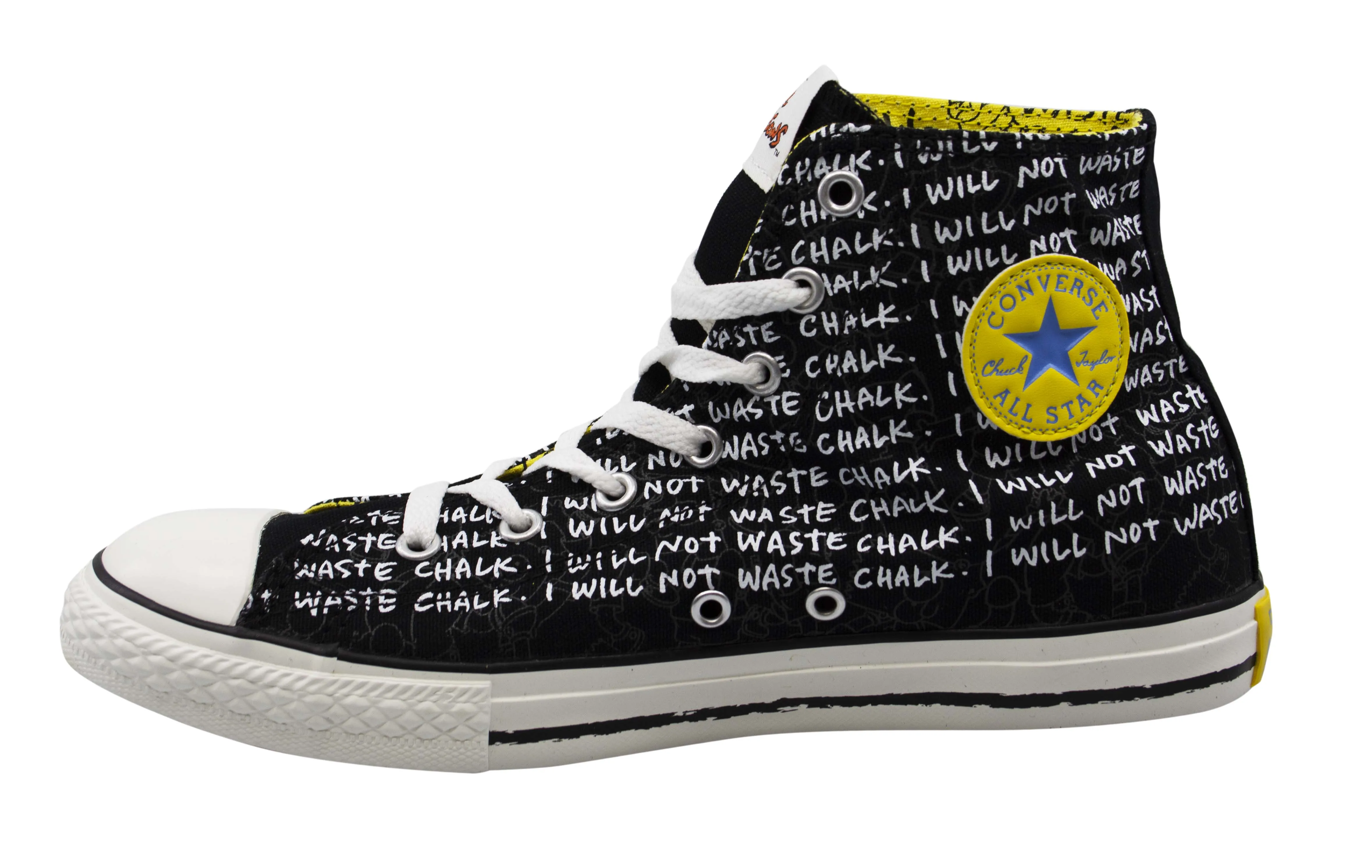 Converse The Simpsons Chuck Taylor Hi Lace Up Plimsolls Junior Trainers 641390C