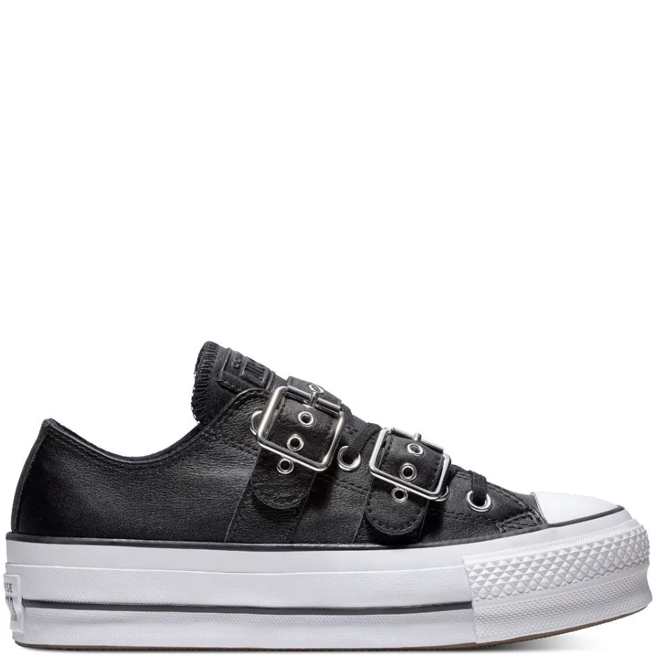 Converse women's sneakers shoe with CTAS Lift Buckle wedge 562835C black