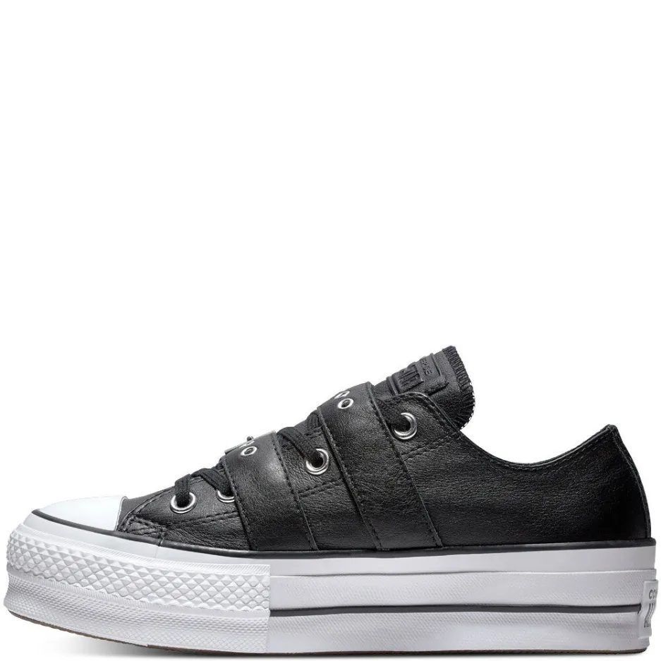 Converse women's sneakers shoe with CTAS Lift Buckle wedge 562835C black