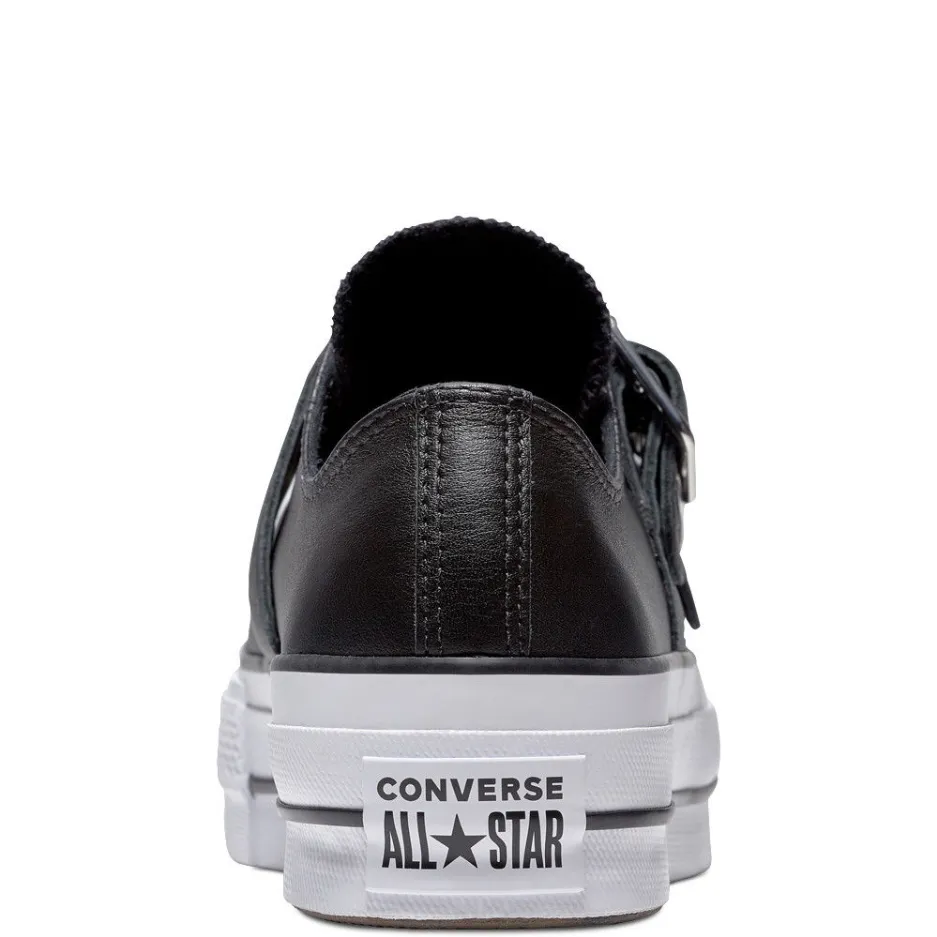 Converse women's sneakers shoe with CTAS Lift Buckle wedge 562835C black