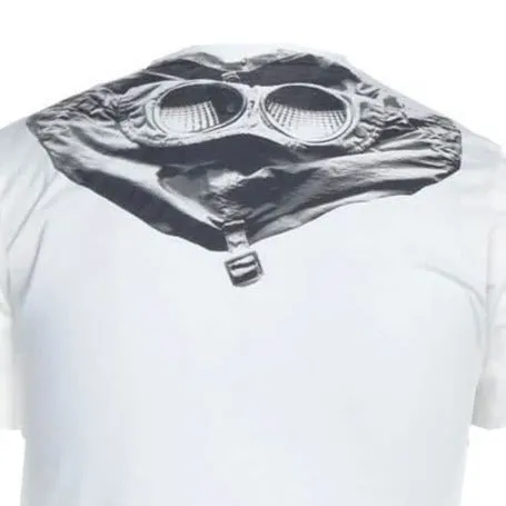 CP COMPANY Goggle Print Crew T-Shirt White