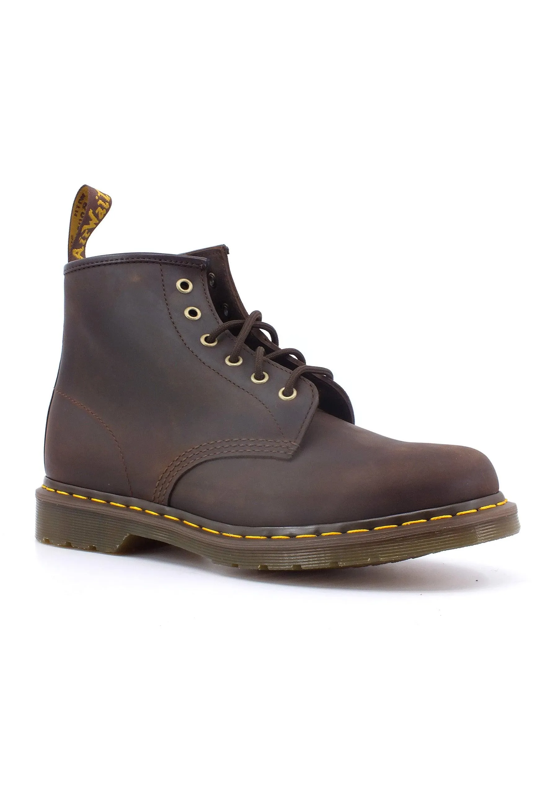 DR. MARTENS Crazy Horse Stivaletto Anfibio Uomo Dark Brown 101-27761201