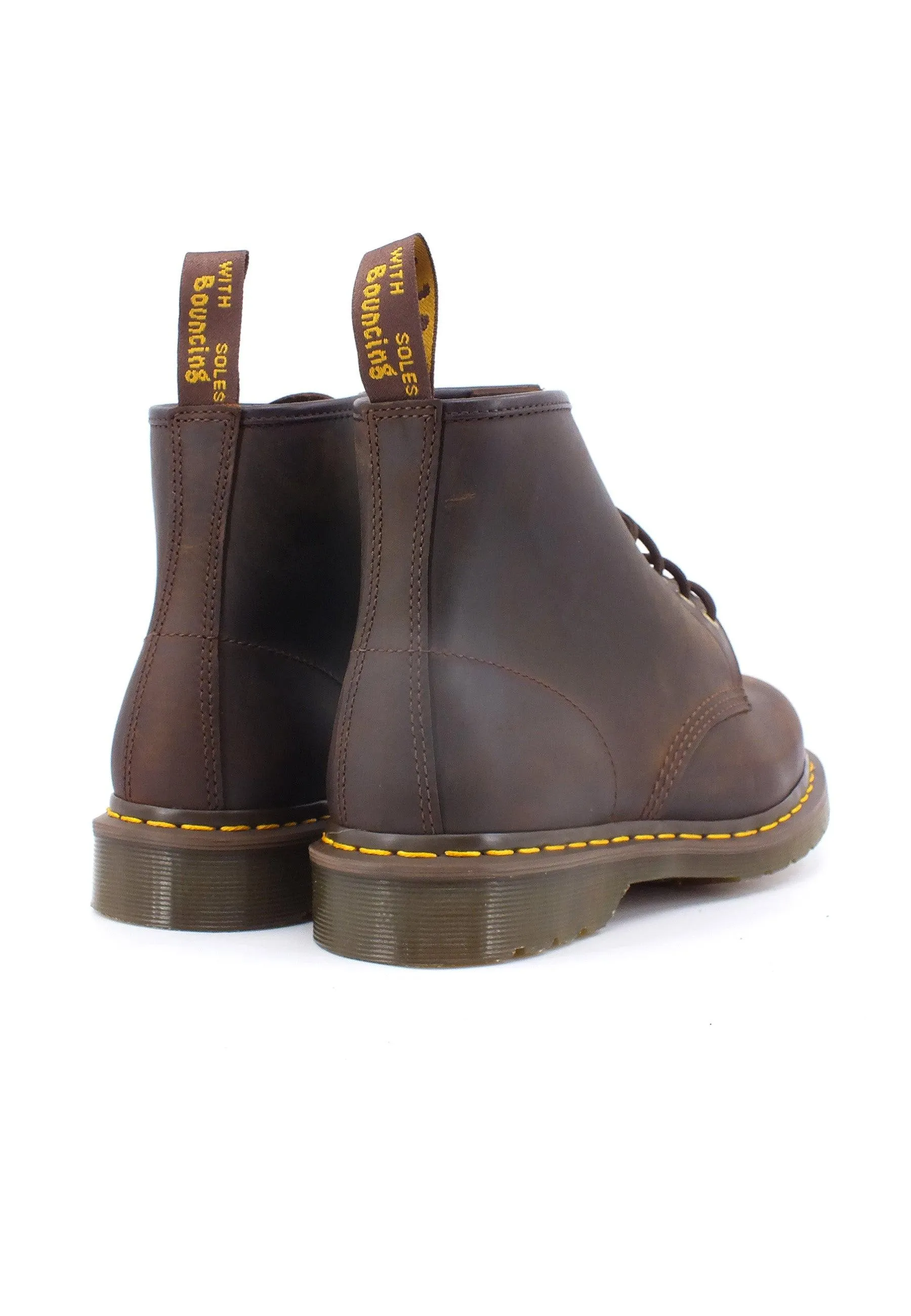 DR. MARTENS Crazy Horse Stivaletto Anfibio Uomo Dark Brown 101-27761201