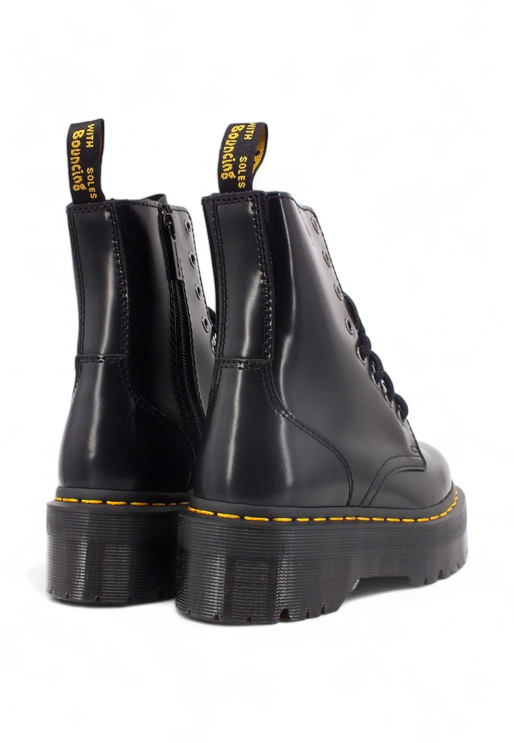 DR. MARTENS Jadon Smooth Polished Stivaletto Donna Black JADON-15265001