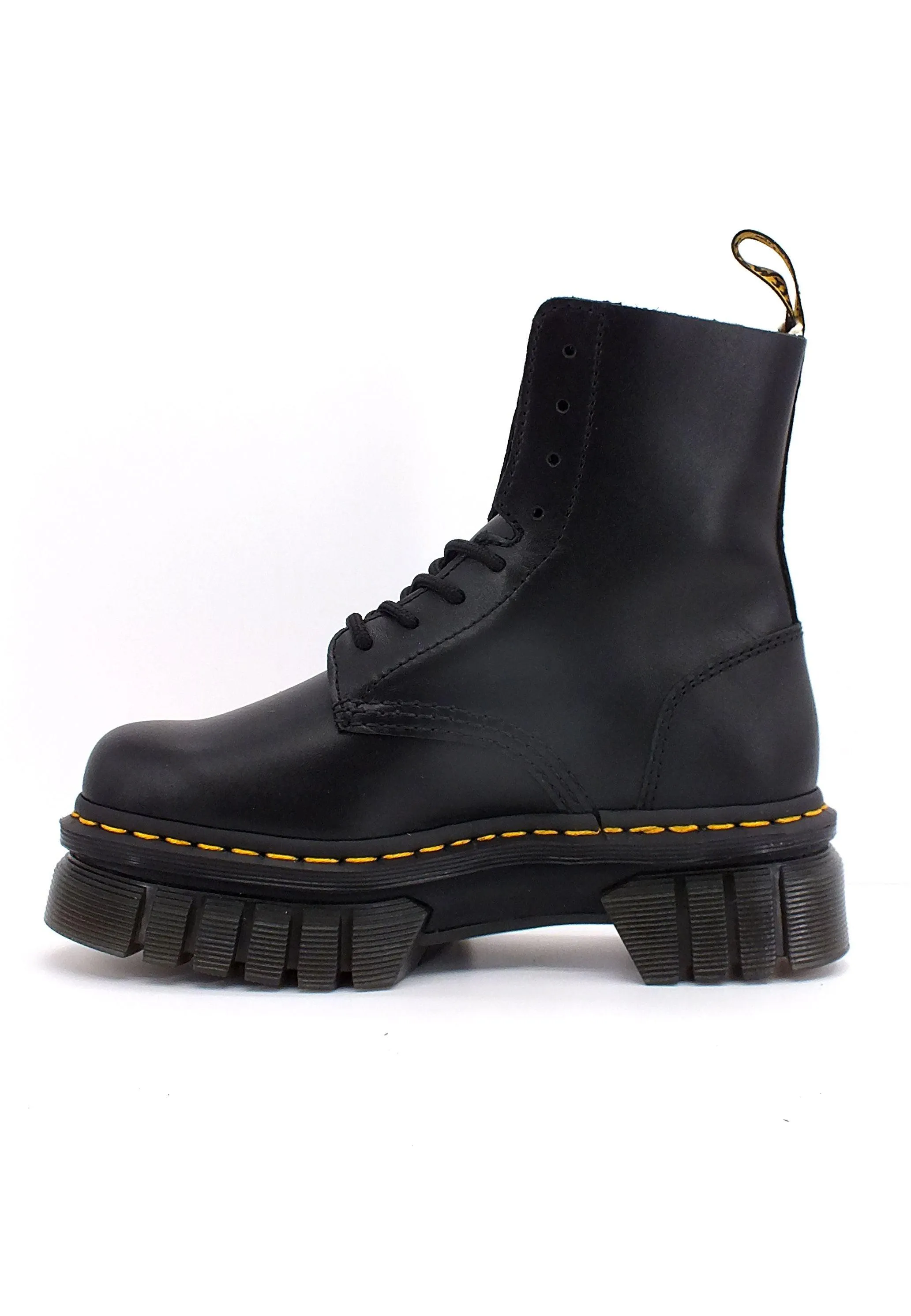 DR. MARTENS Nappa Lux Stivaletto Anfibio Donna Black AUDRICKEYEBOOT-27149001