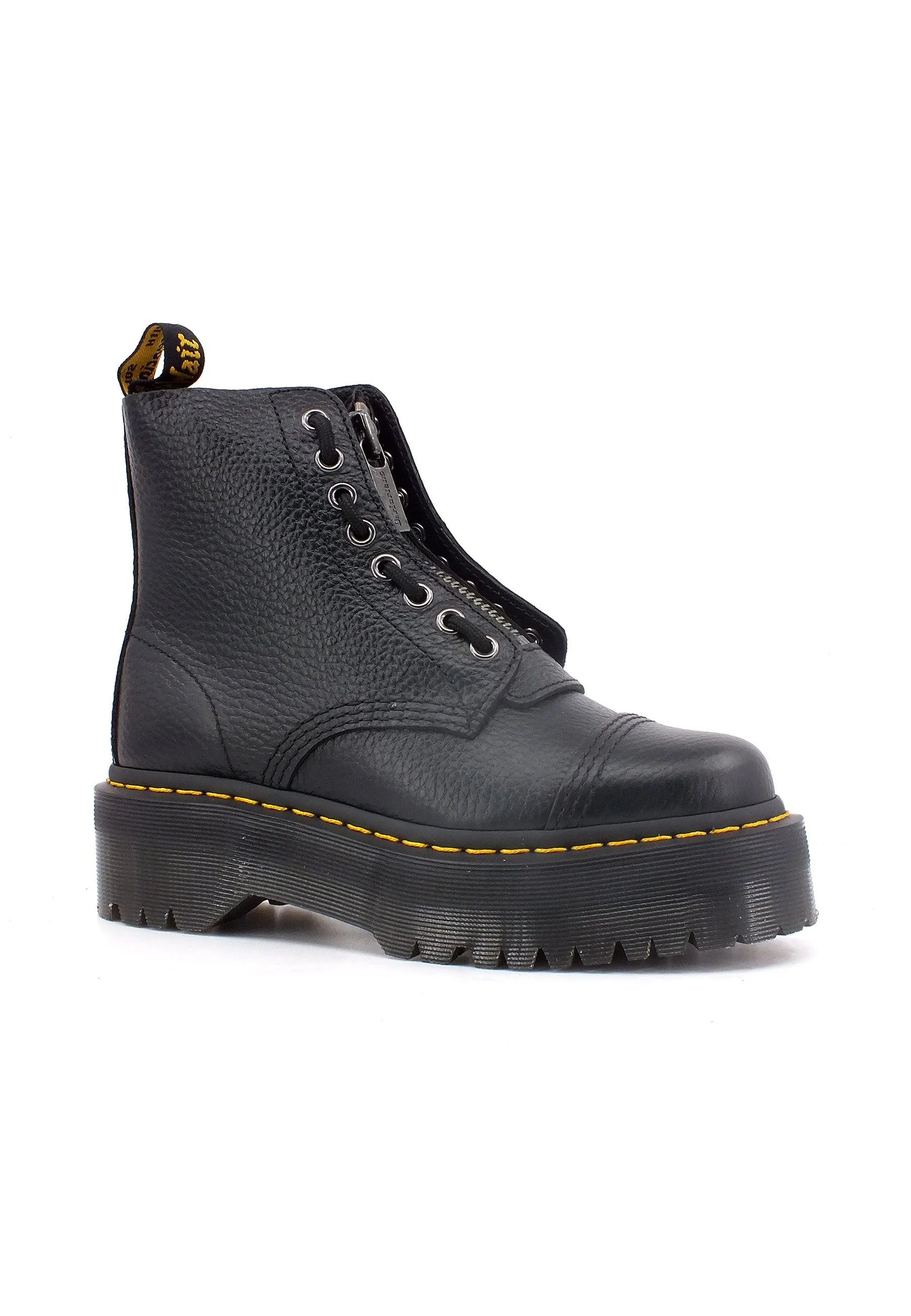 DR. MARTENS Nappa Milled Stivaletto Anfibio Donna Black SINCLAIR-22564001