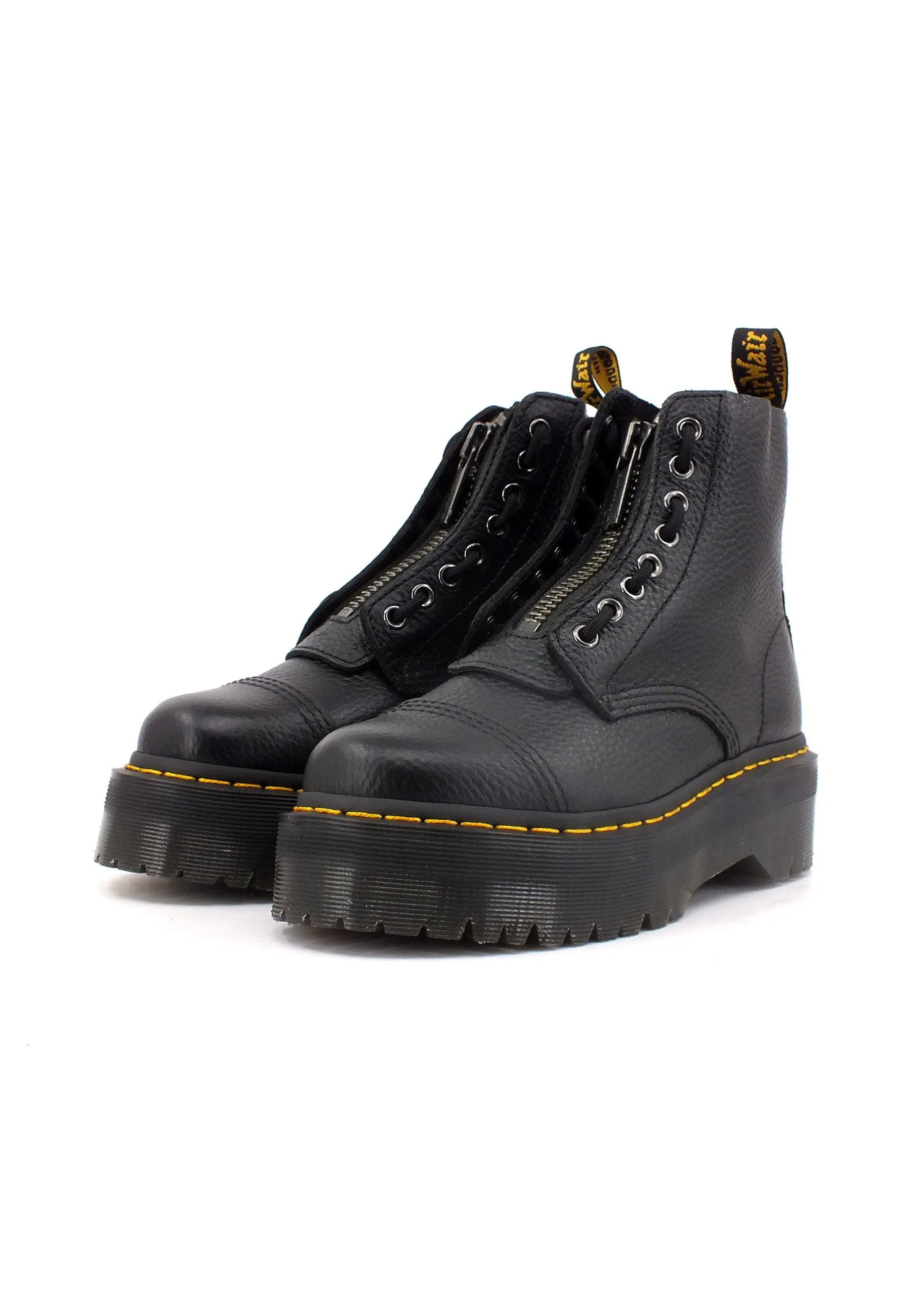 DR. MARTENS Nappa Milled Stivaletto Anfibio Donna Black SINCLAIR-22564001