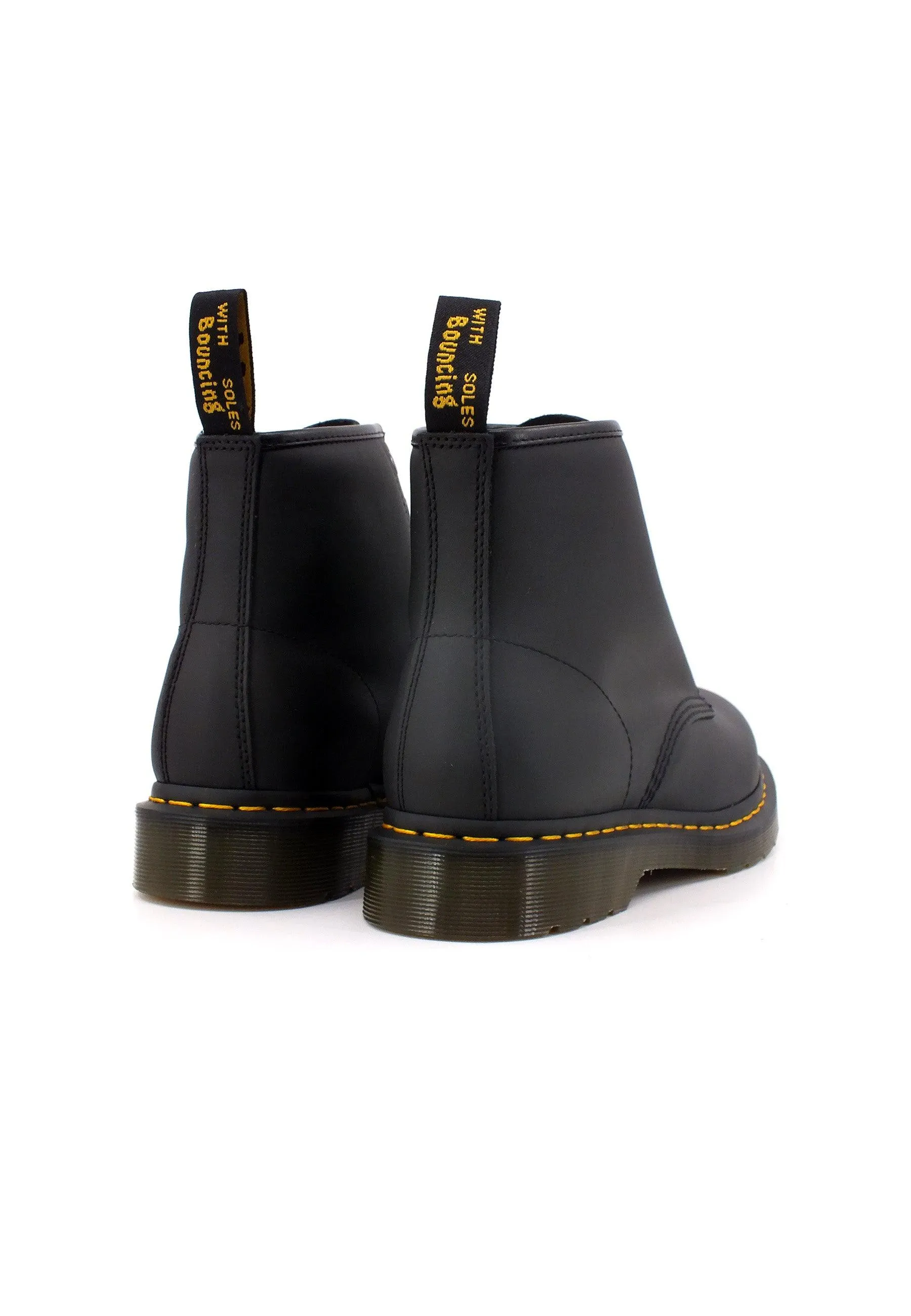 DR. MARTENS Nappa Stivaletto Anfibio Donna Black 101-26409001D