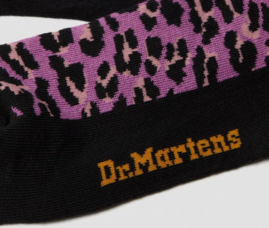 DR. MARTENS Punkink Print Sock Pink Leopard AC848997