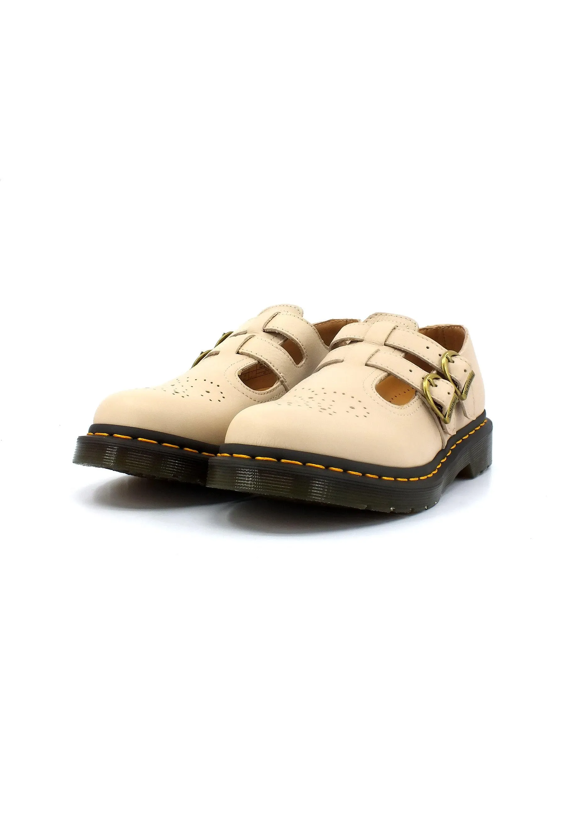 Dr. Martens Womens Virginia Beige Ballerina Mary Jane Shoes - Style 8065-MARYJANE-30692292