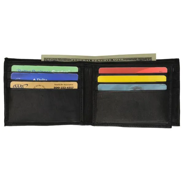 Eagle Biker Genuine Leather Bi-fold Man Wallet