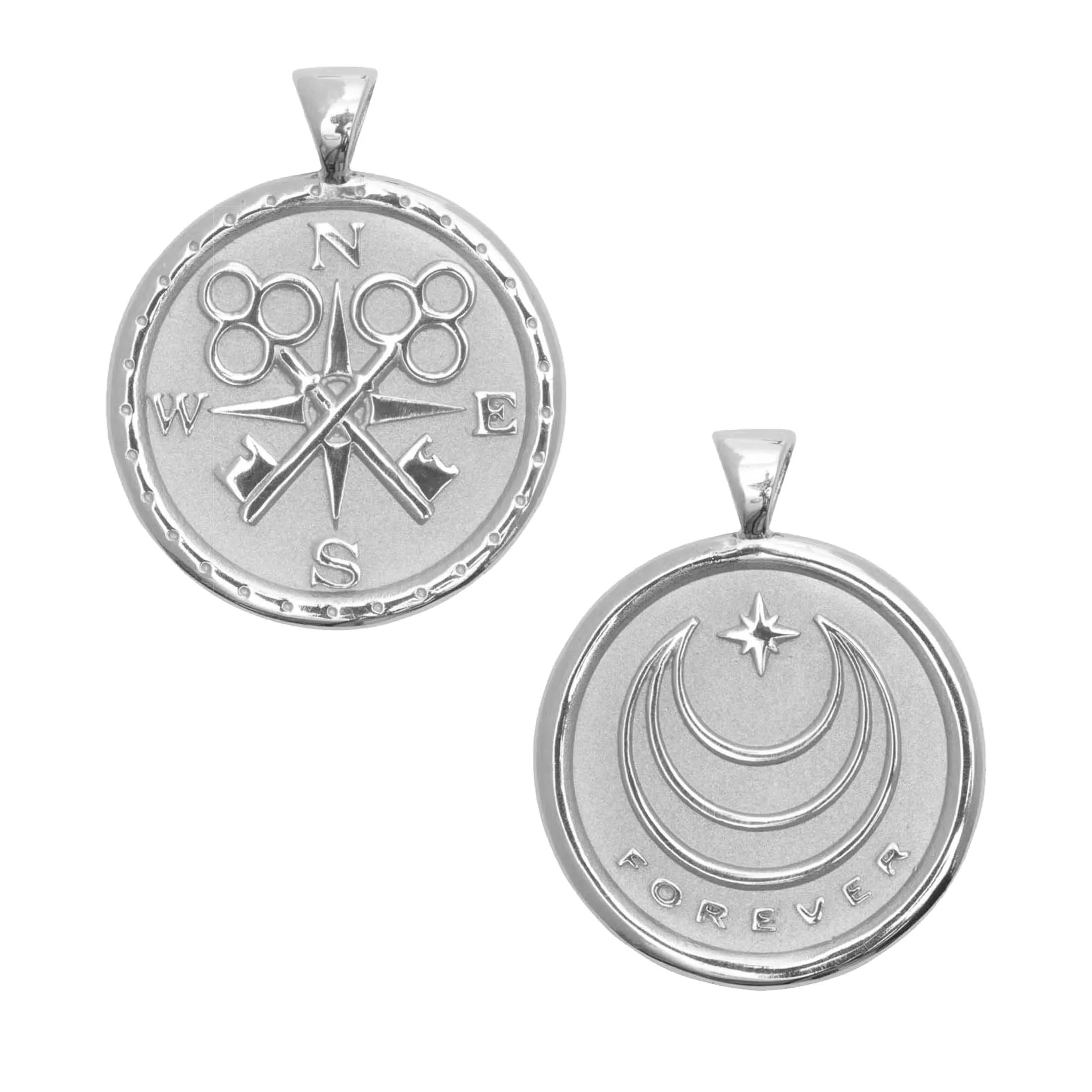 FOREVER JW Original Pendant Coin in Silver