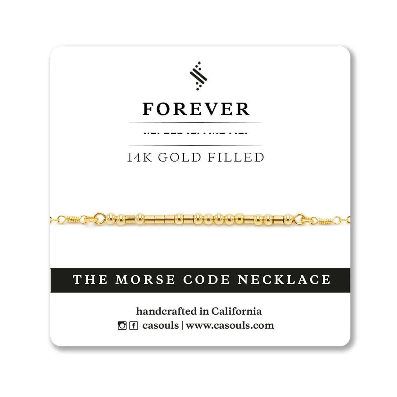 FOREVER - MORSE CODE NECKLACE