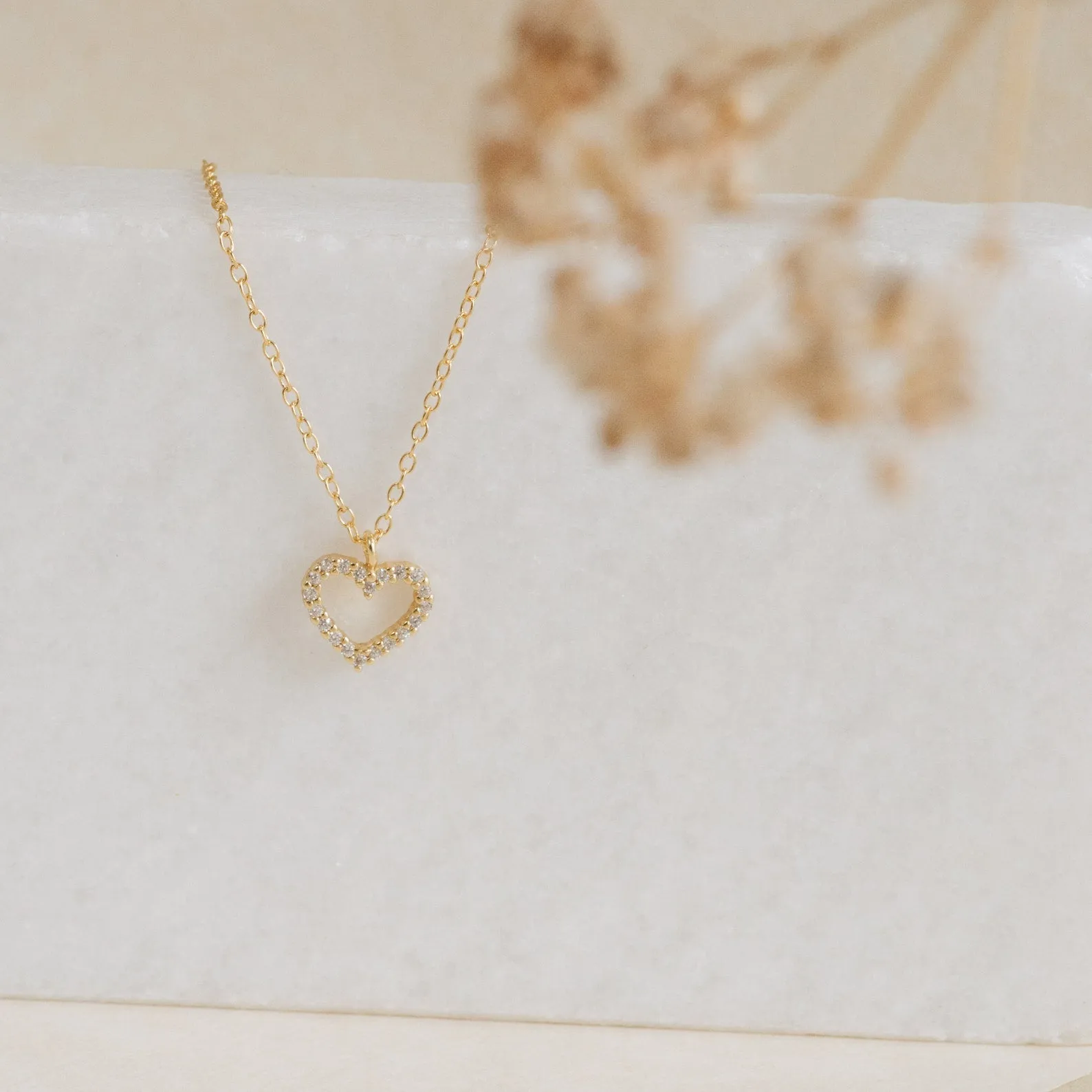 Forever Pave Heart Necklace