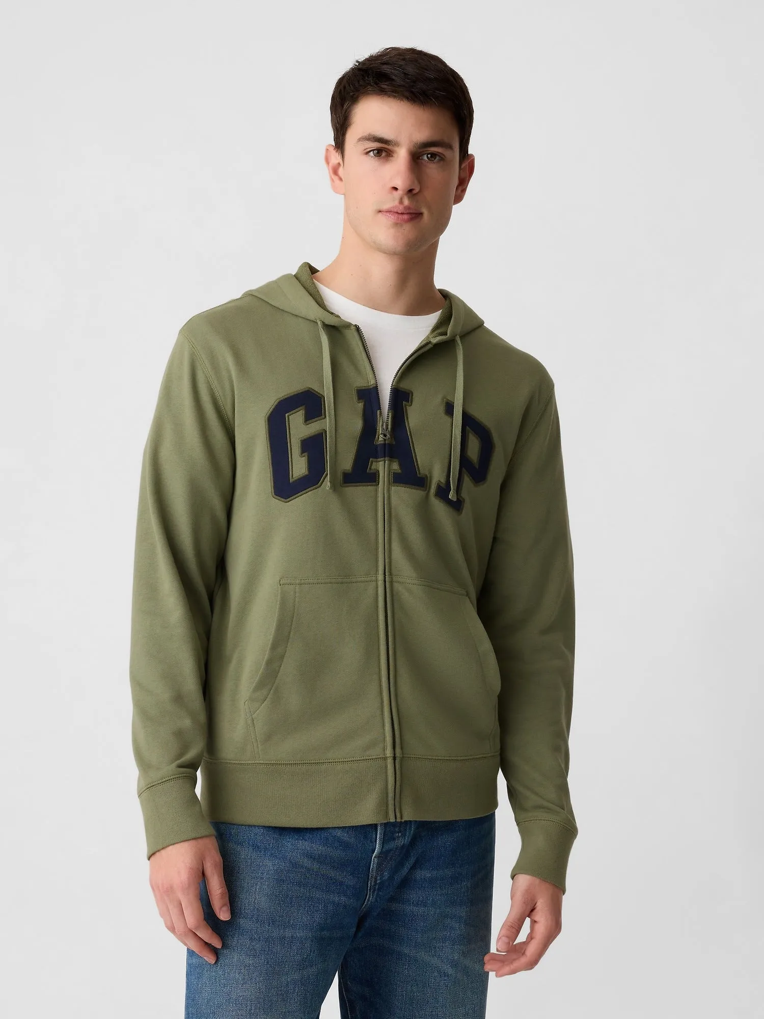 Gap Logo Zip Hoodie