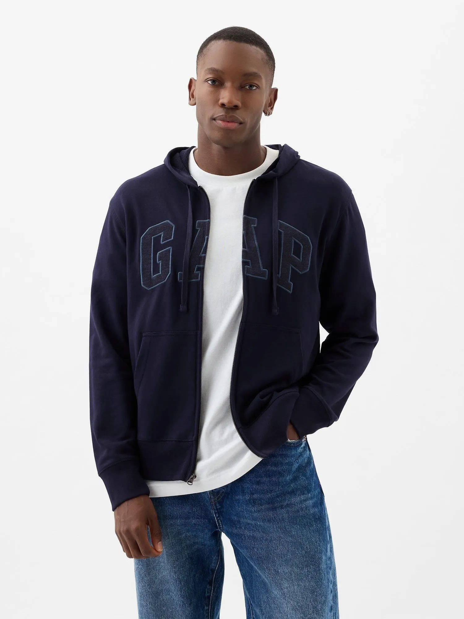 Gap Logo Zip Hoodie