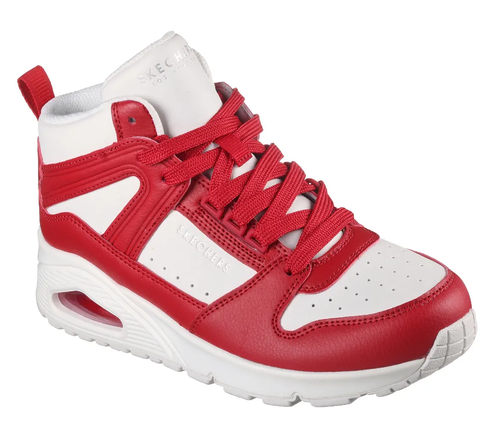 Ghete sport, SKECHERS UNO HIGH REGARDS, 177099-WRD, rosu, piele ecologica