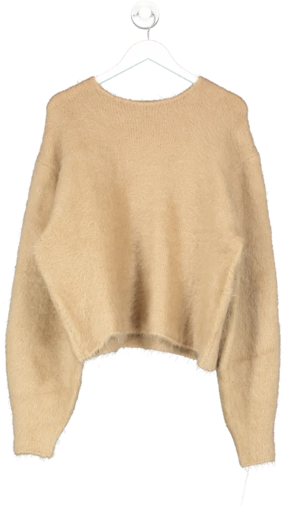 H&M Nude Oversized Mohair/wool Blend Jumper UK S