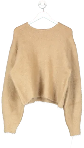 H&M Nude Oversized Mohair/wool Blend Jumper UK S