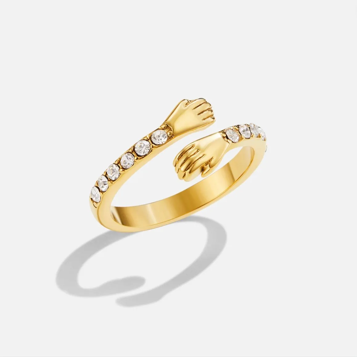 'Hug Me Forever' 18K Gold Ring