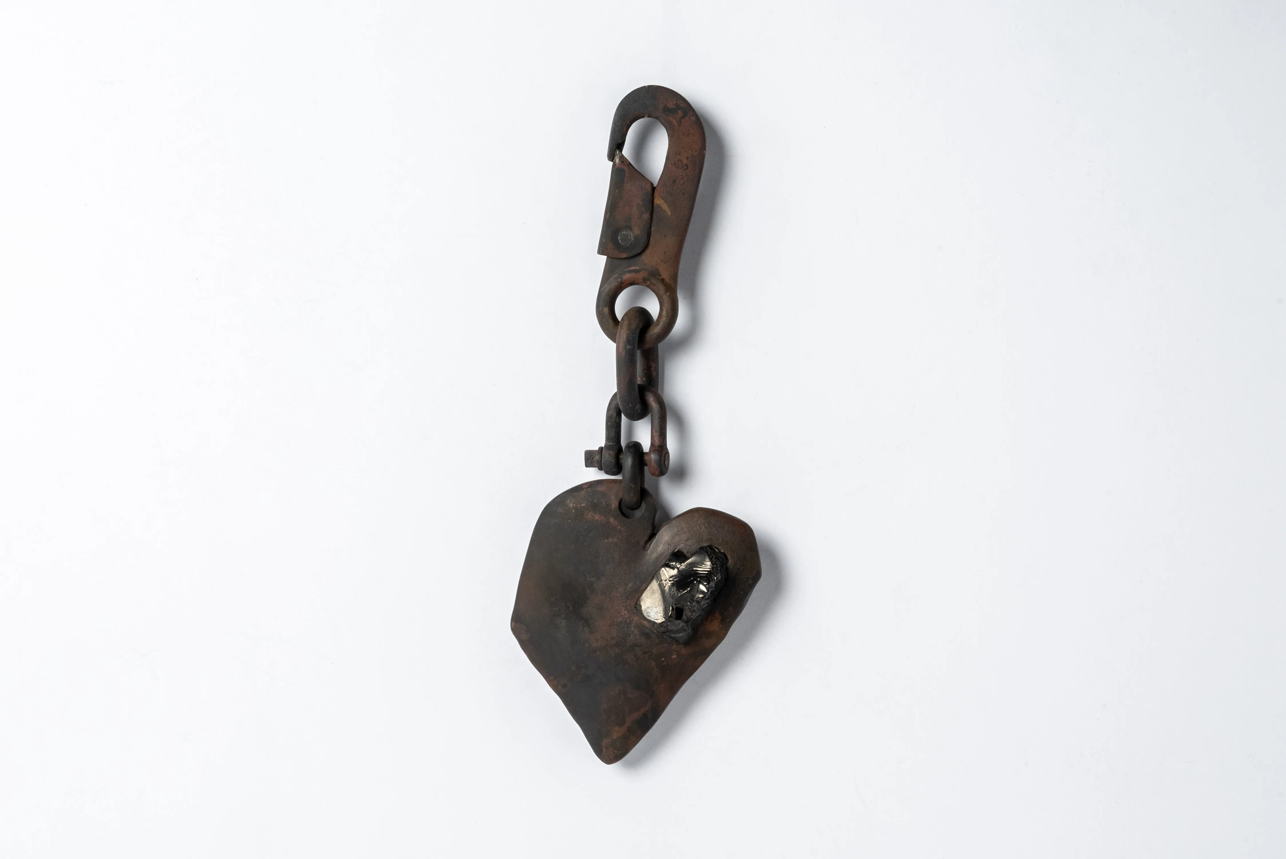 Jazz's Solid Heart Charm (Big, Noble Shungite, DR NS)