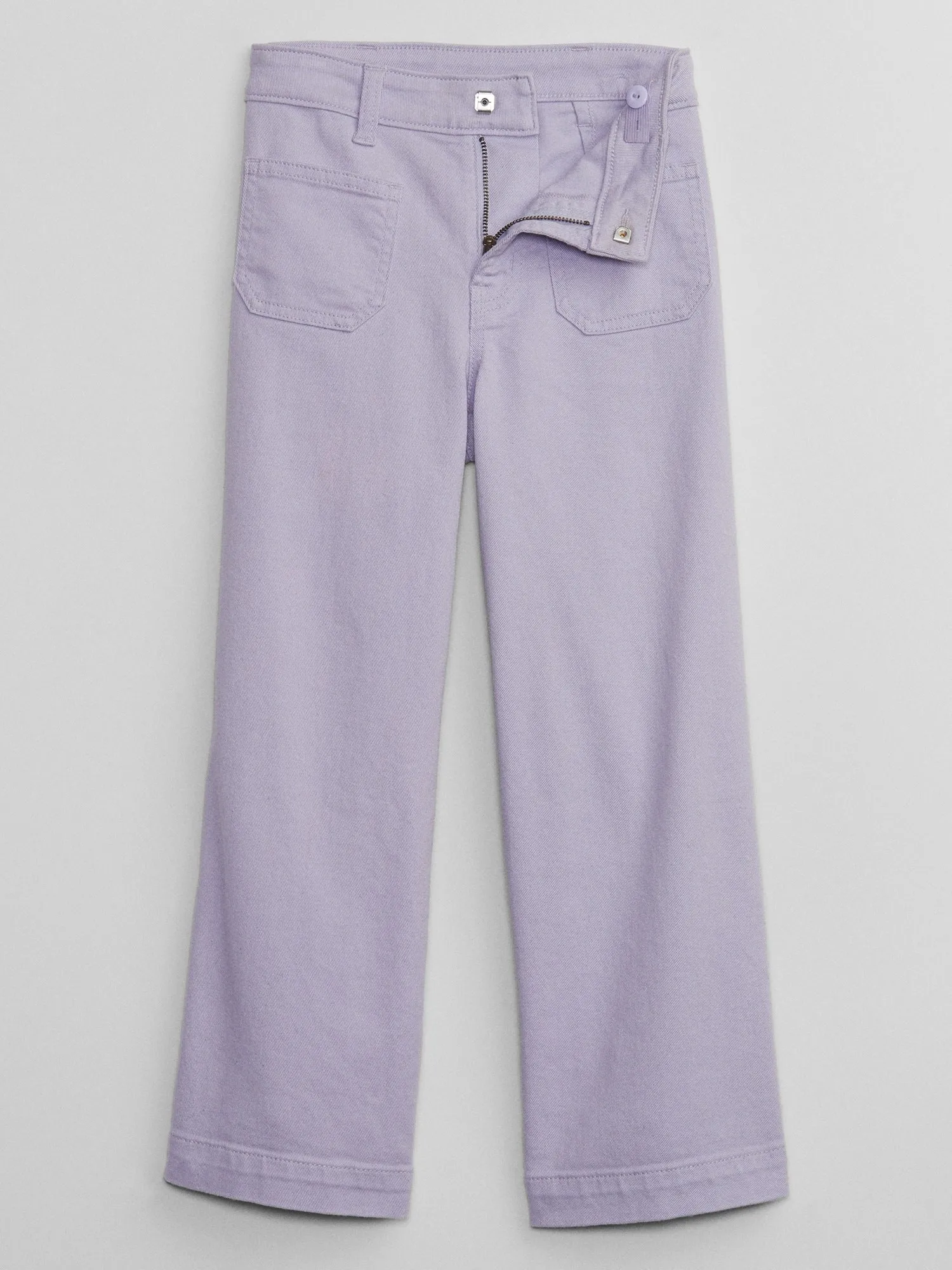 Kids High Rise Wide-Leg Jeans with Washwell