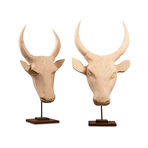 Nguni Head on stand | Natural