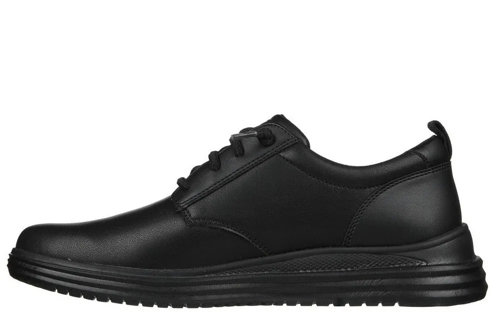 Pantofi sport, barbati, SKECHERS Proven Mursett 204667-BBK negru, piele naturala