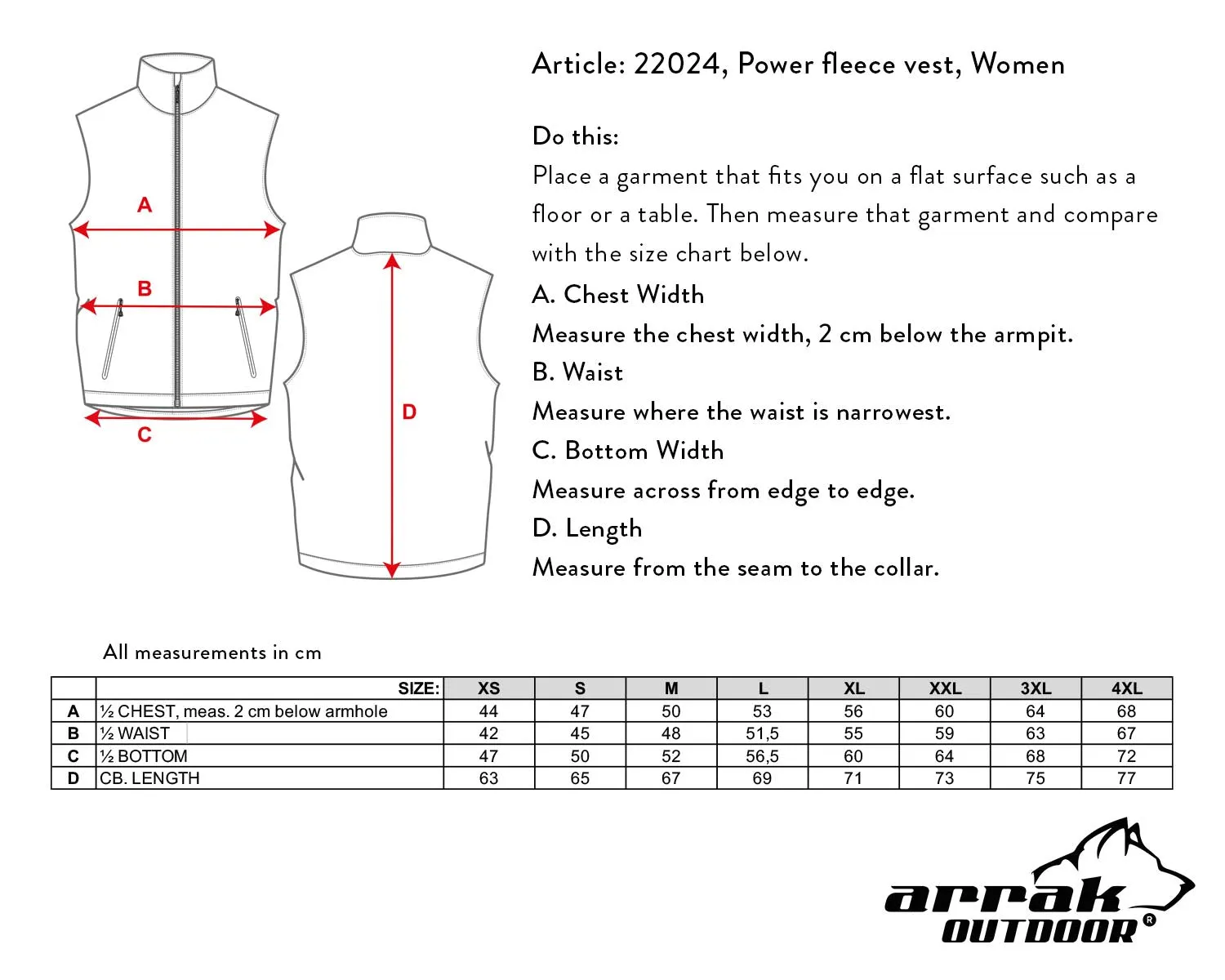 Power Fleece Lady Vest (Black)