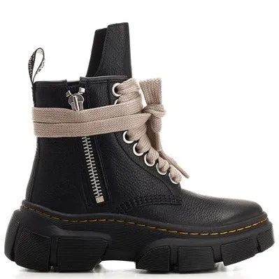 Rick Owens X Dr. Martens "1460 dmxl" jumbo lace boot black/beige